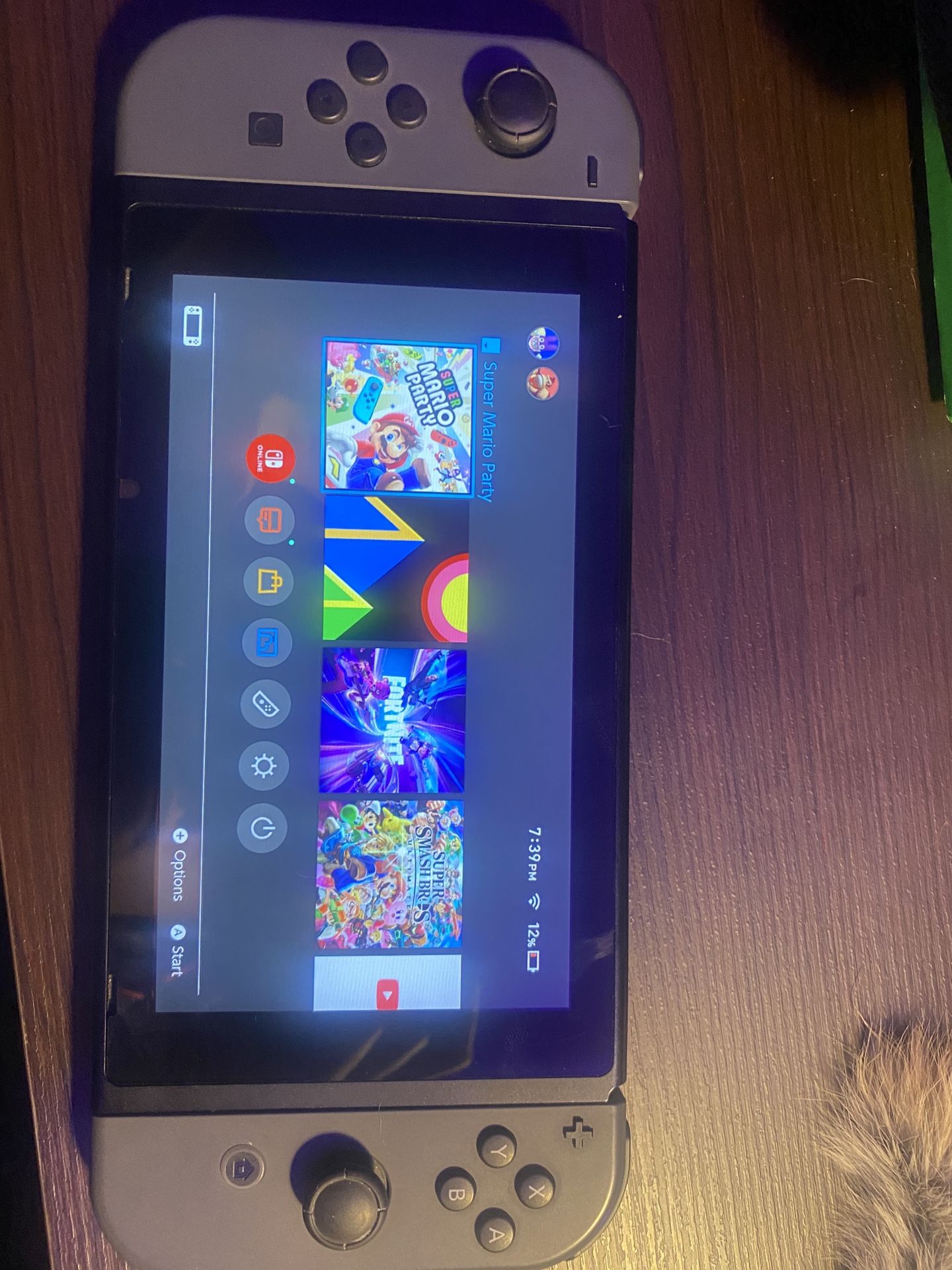 Nintendo Switch With Case And Game