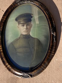 Vintage WWI military Photo US Army soldier large excellent collection memorabilia would Trade or Buy militaria