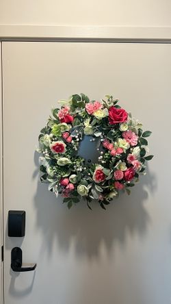Pink Floral Wreath
