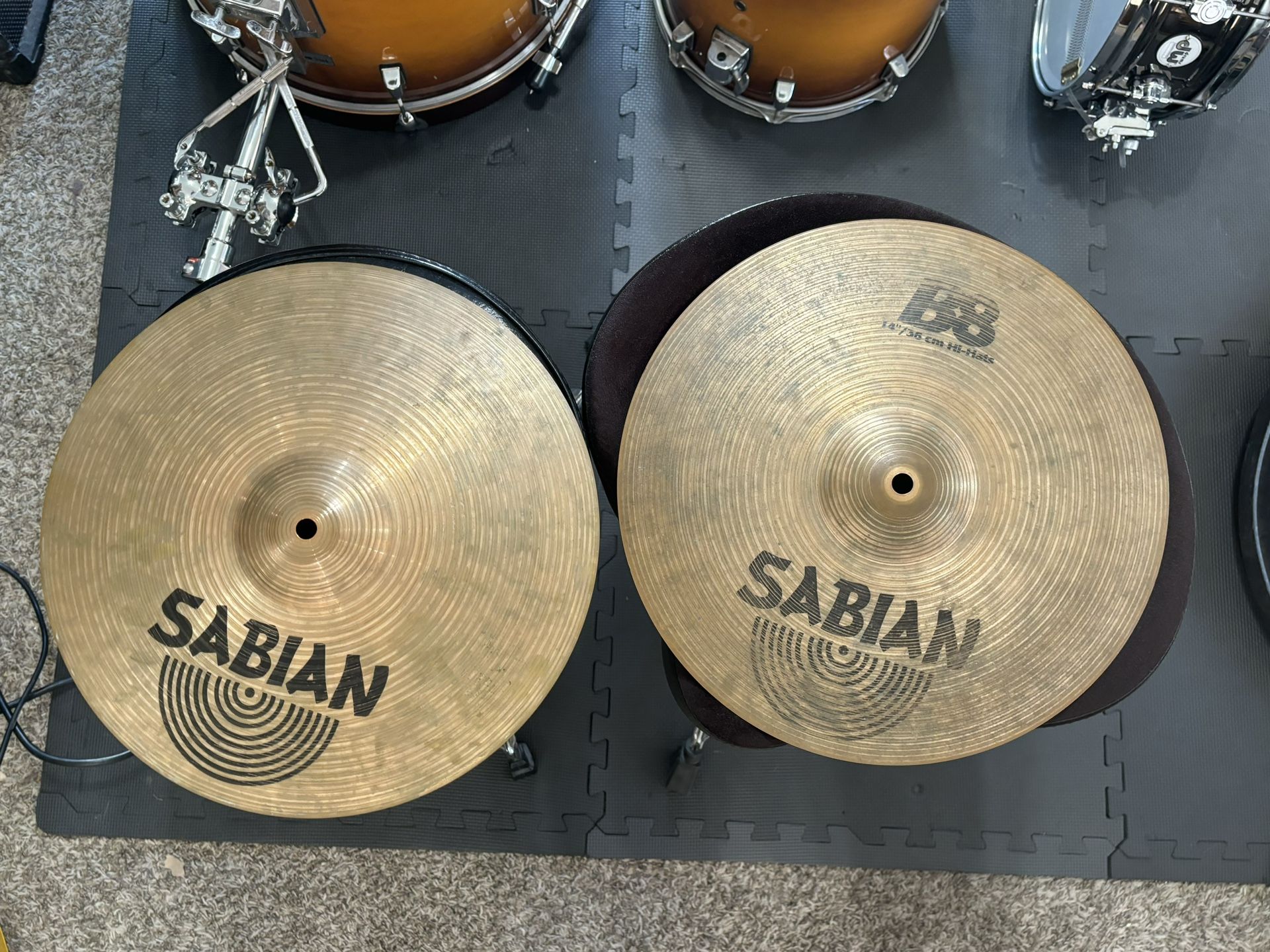 14in Sabian B8 hi-hats