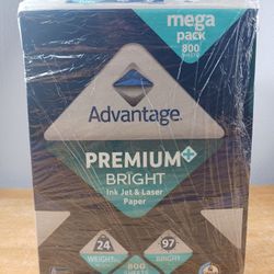 Advantage Premium Bright Printer Paper Mega Pack 800