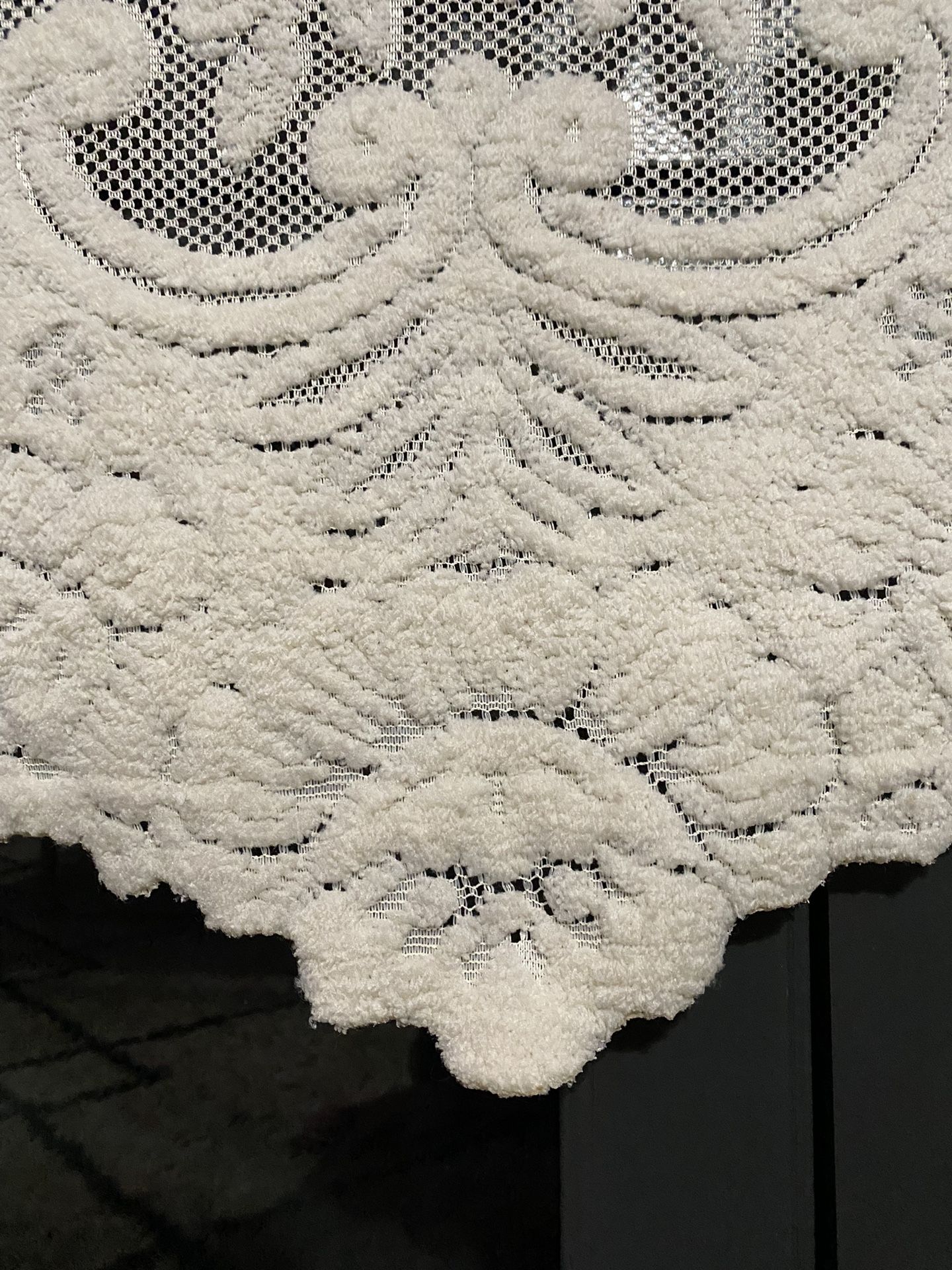 Vintage Chenille Dresser Couch Scarf Runner Cover