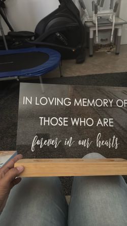In loving memory sign