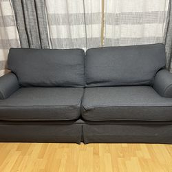Sofa Couch Blue 91in Length 