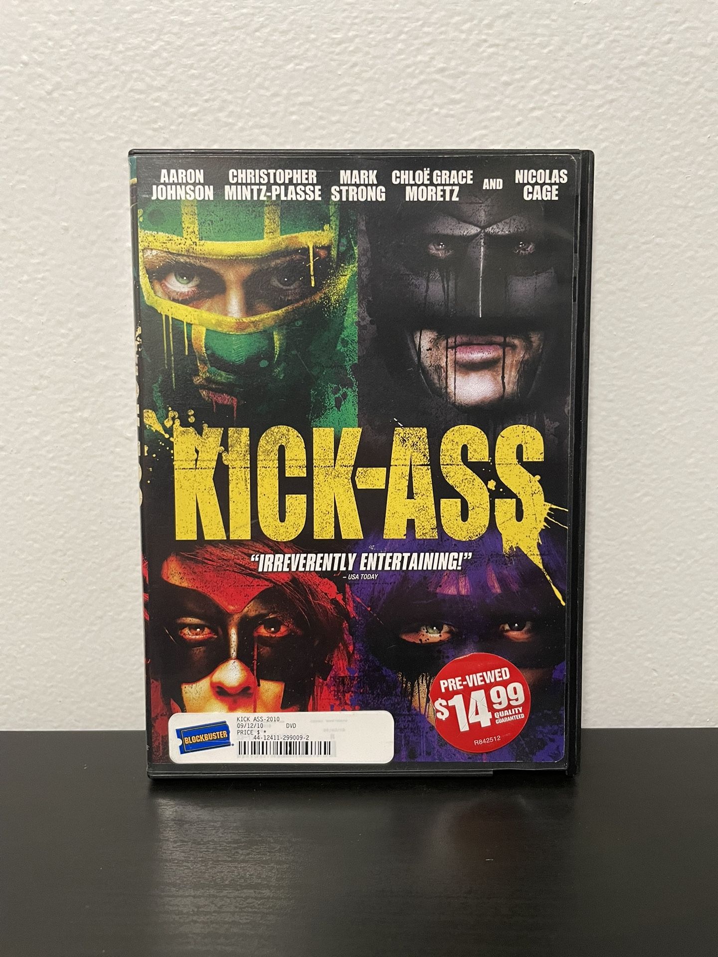 Kick-As* DVD Movie Like New Nicolas Cage Aaron Johnson Blockbuster 2010