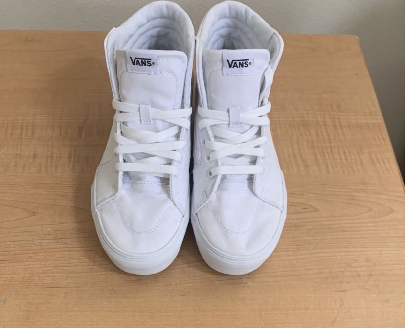 White Vans size 8,5