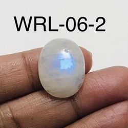 White Rainbow moonstone Oval Shape Cabochon-WRL-06-2
