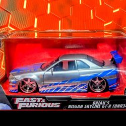 Jada Toys 1/24  Fast & Furious Brian's Nissan Skyline GT-R R34  
