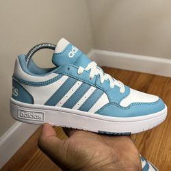 Adidas Women's HOOPS 3.0 Low Top “White Preloved Blue” IH0175 Size 6W