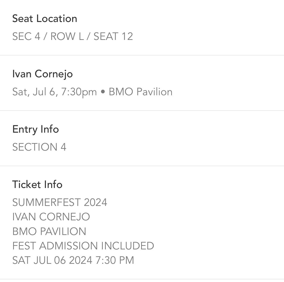 Ivan Cornejo Concert Tickets 