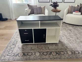 Black & White Storage Cabinet