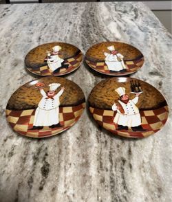 Boston Warehouse Chef Plates Set of 4