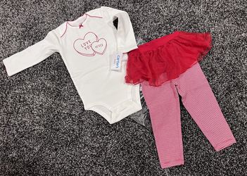 NWT Baby Girls 18 Months Valentine’s Outfit