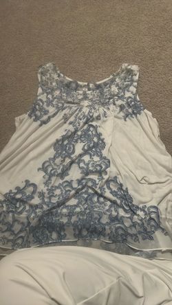 Blue And White Shirt