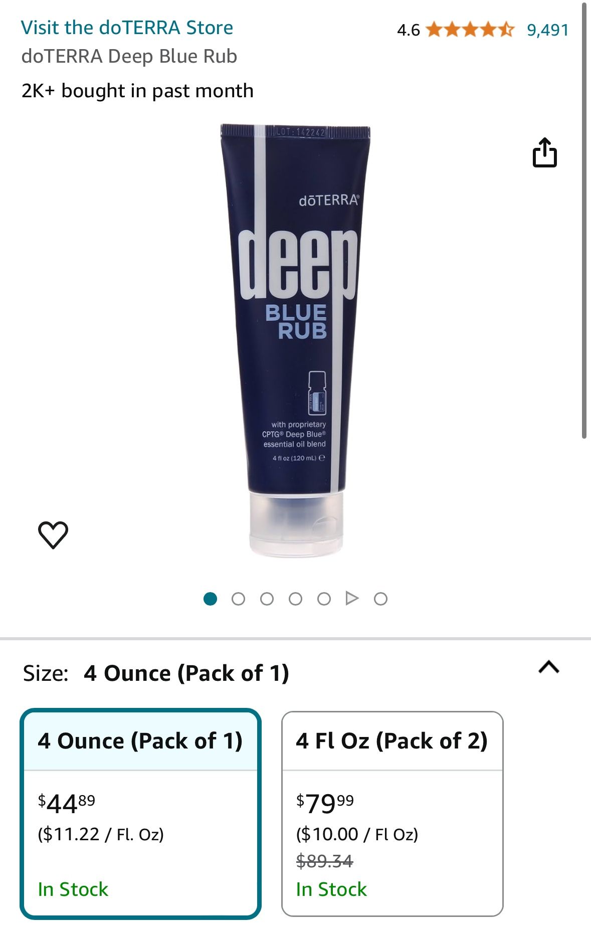 doTERRA Deep Blue Rub For Amazon Resellers