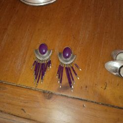 Native American Silver Earrings 