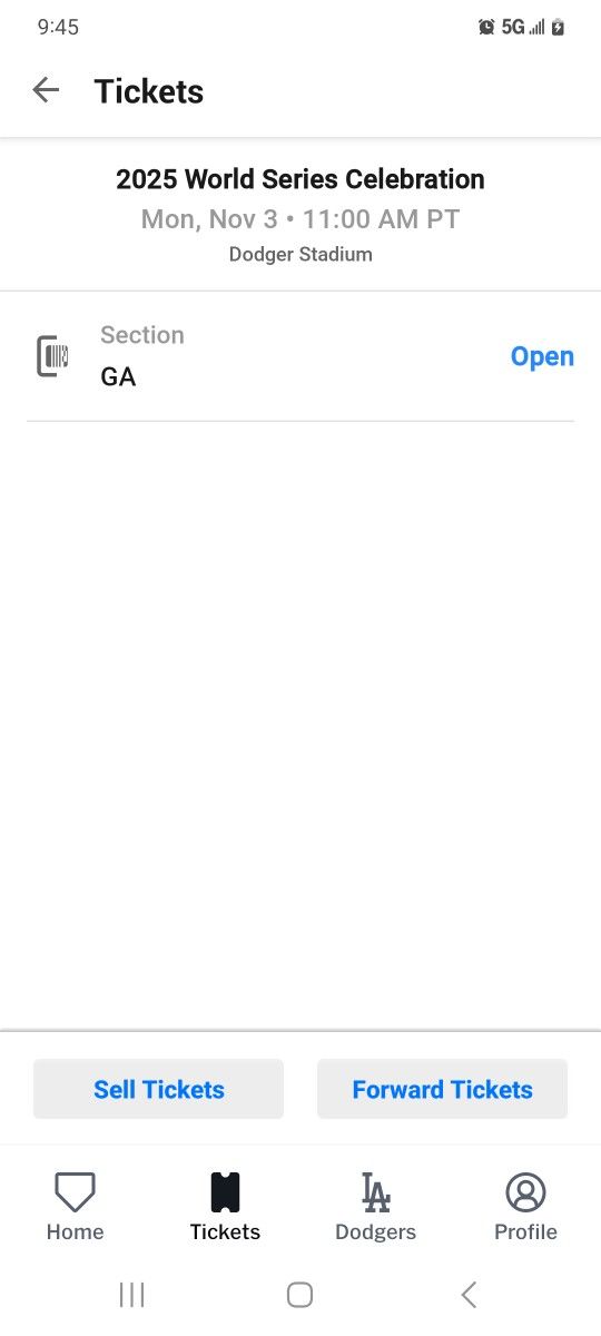 Dodger Celebration Parking Pass