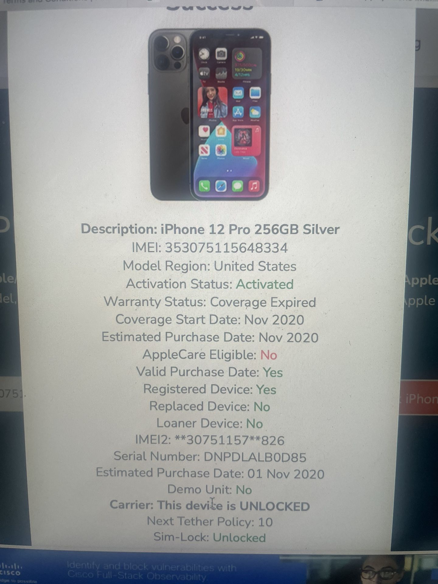 iPhone 12 Pro Unlocked 256 GB Cell phones & Smartphones