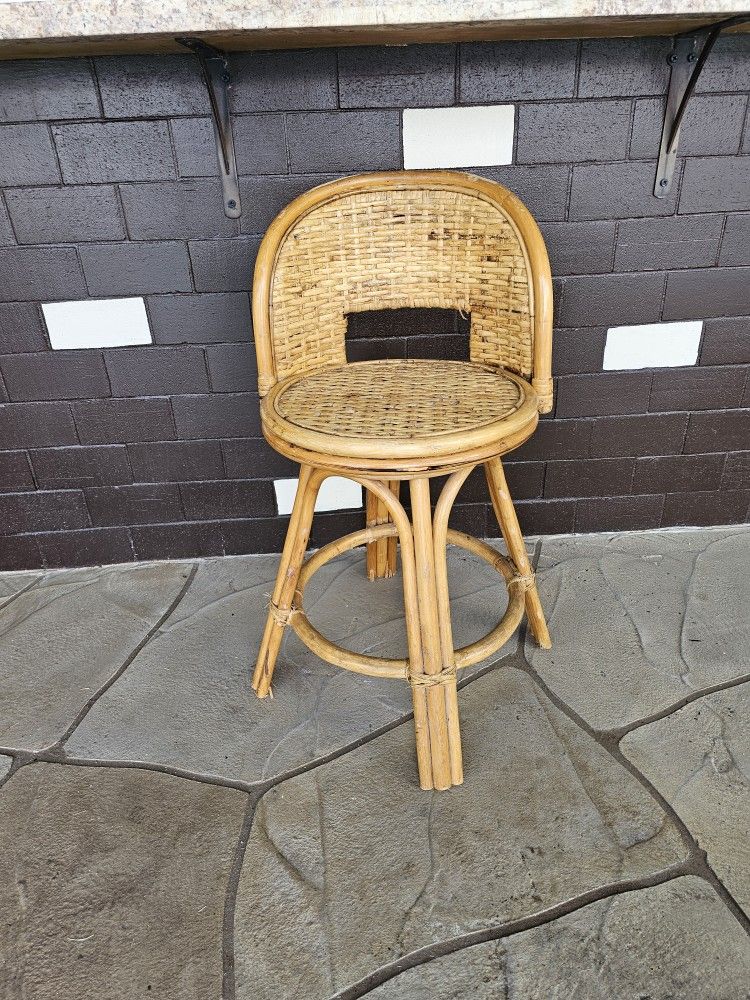 Bamboo Swival Stool 