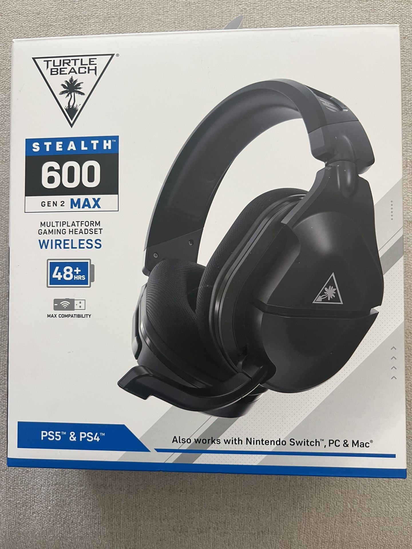 Turtle Beach Stealth 600 Gen 2 MAX Wireless Gaming Headset for PlayStation 4/5/Nintendo Switch/PC - Black