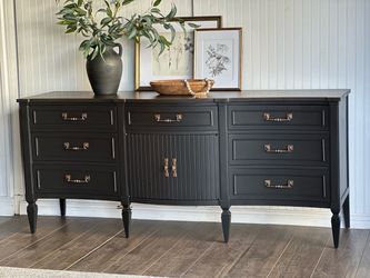 Black Painted Dresser Sideboard with Drawers