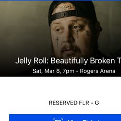 4-FLOOR TICKETS, Jelly Roll 3/8/25