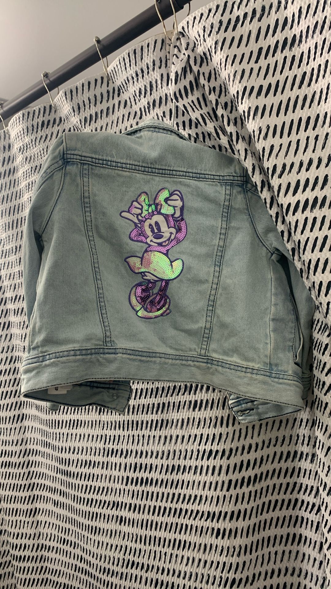 Girls faded denim look Minnie mouse size 4, Disney jacket