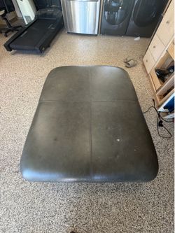 Free Pottery Barn  leather coffee table