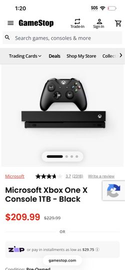 1TB Xbox one x setup