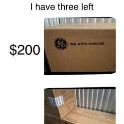 Brand new GE stainless steel over the range microwave