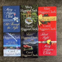 Mary and Carol Higgins Clark Christmas Books (Lot Of 6)