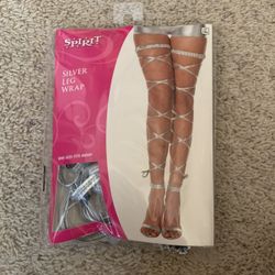 Halloween silver leg wrap