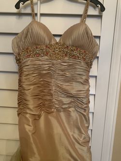 Mermaid style with train prom dress . Excellent condition size 2