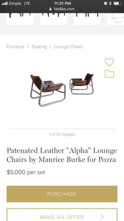 Leather Sling  Chairs 