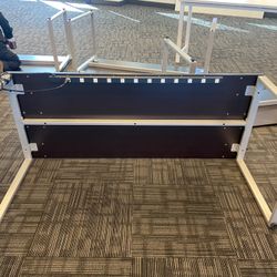 Working table with power strip