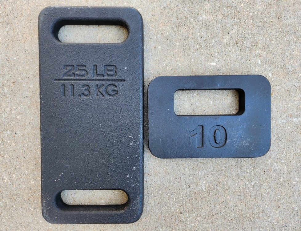 Yes4All 25lb and Synergee 10lb Cast Iron Ruck Plates