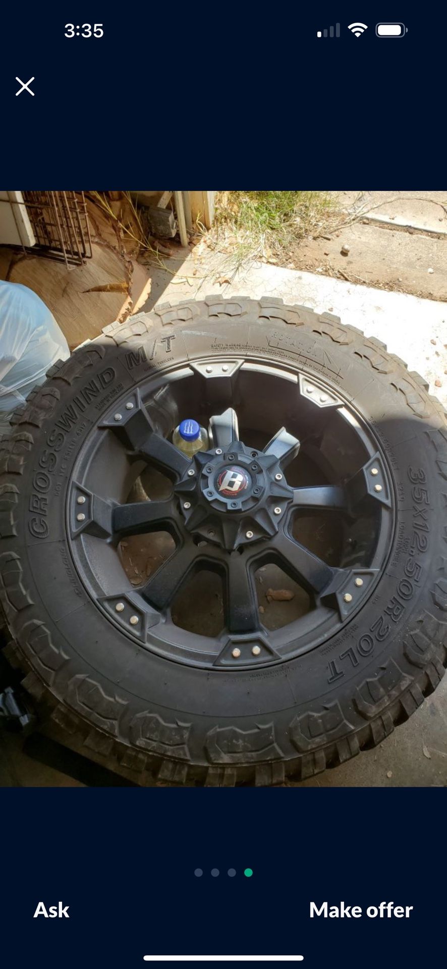 Ballistic Rims 20x9 8 Lug for Sale in Midland, TX - OfferUp