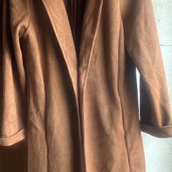 Faux Suede Women Jacket