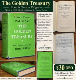 Vintage Oxford The Golden Treasury – Palgrave – 1974 – $30 OBO