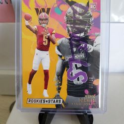 Washington Jayden Daniels Rookie Parallel Card