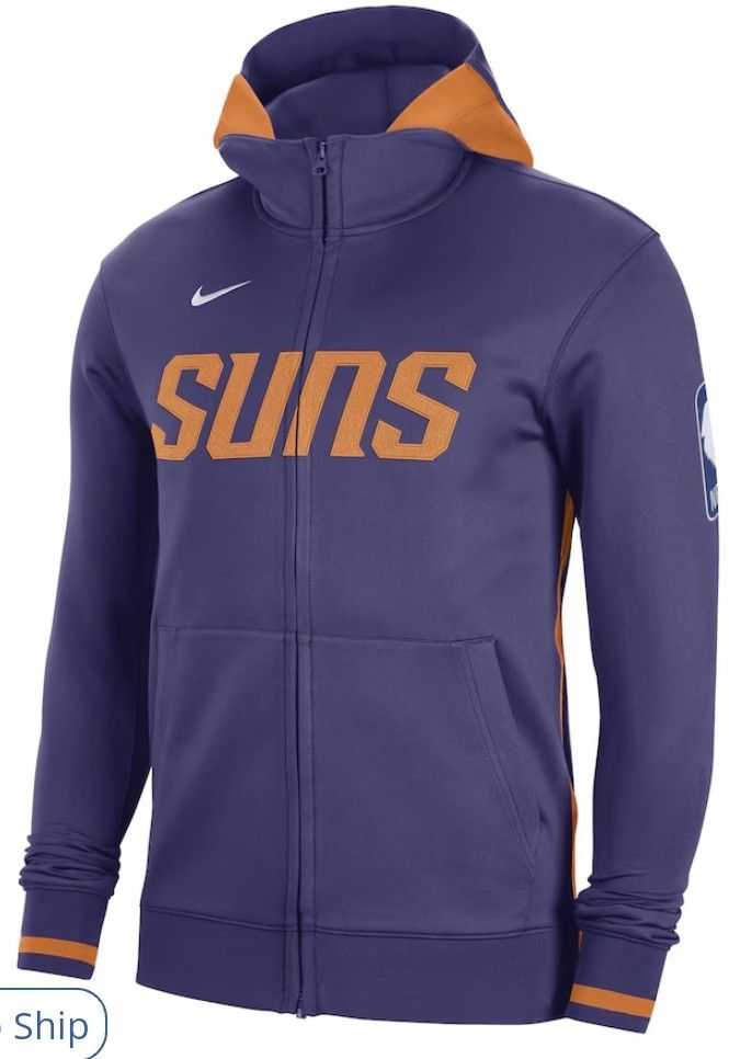 Nike Purple Phoenix Suns Showtime Performance Full-Zip Hoodie
