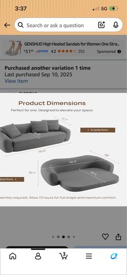 Amazon modern sofa
