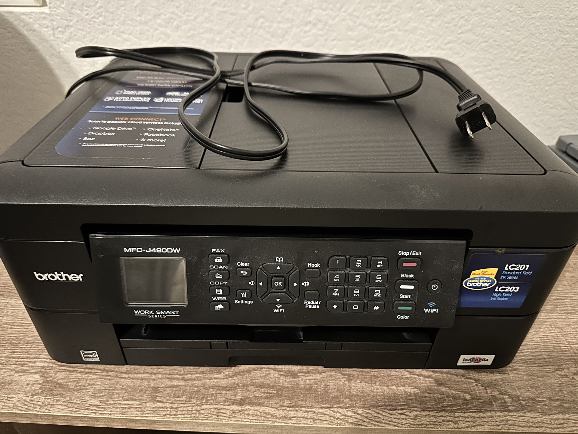 Brother MFC-J4800W Inkjet All In One Printer Scan Fax Copy WiFi Printing