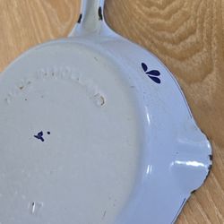 Vintage Enameled Cast Iron Skillet
