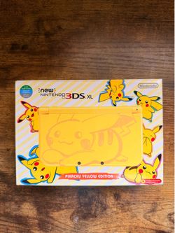 Nintendo New 3DS XL Pikachu Yellow Edition – Rare Special Edition