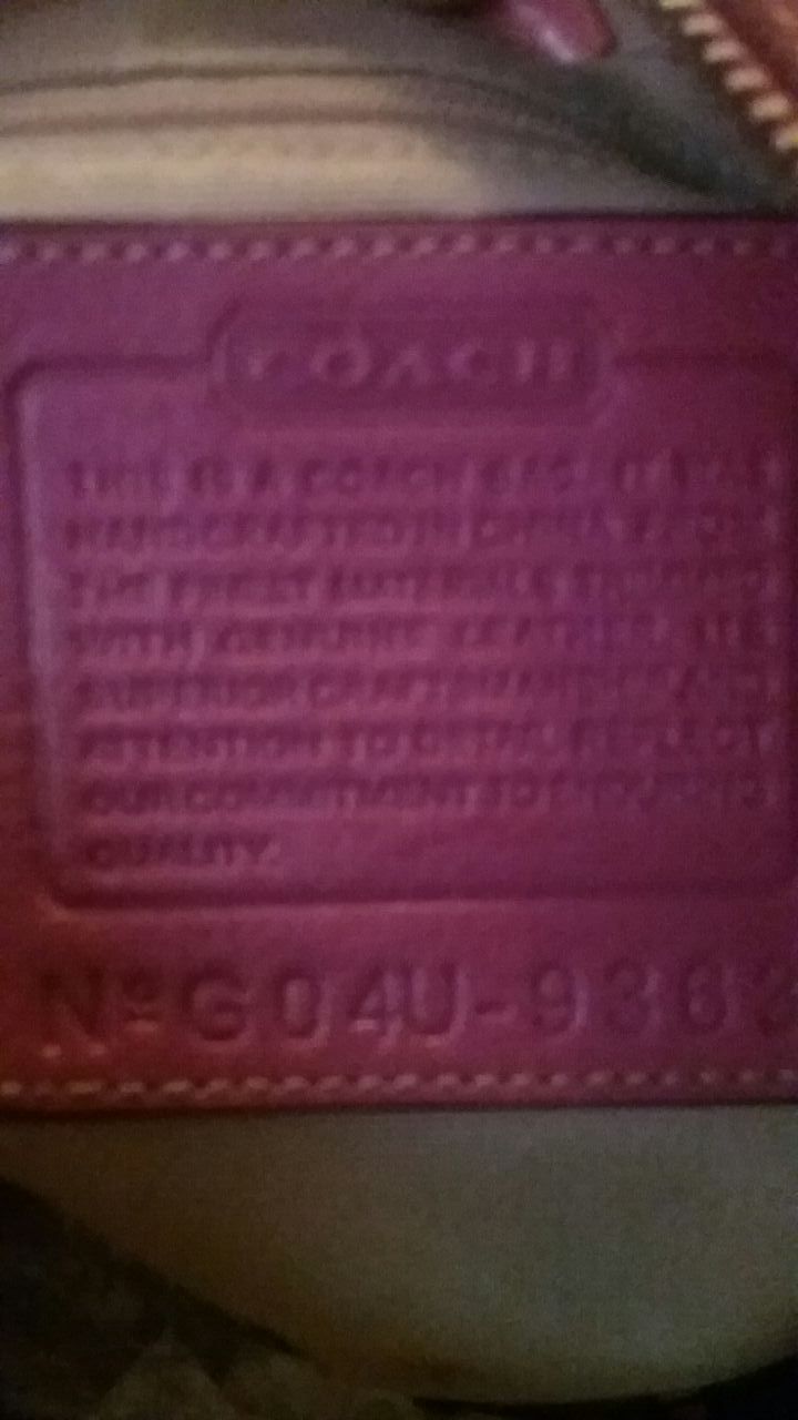 Awesome Pink Coach Purse