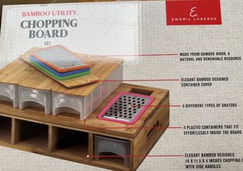 New bamboo Utility Chopping Board Set