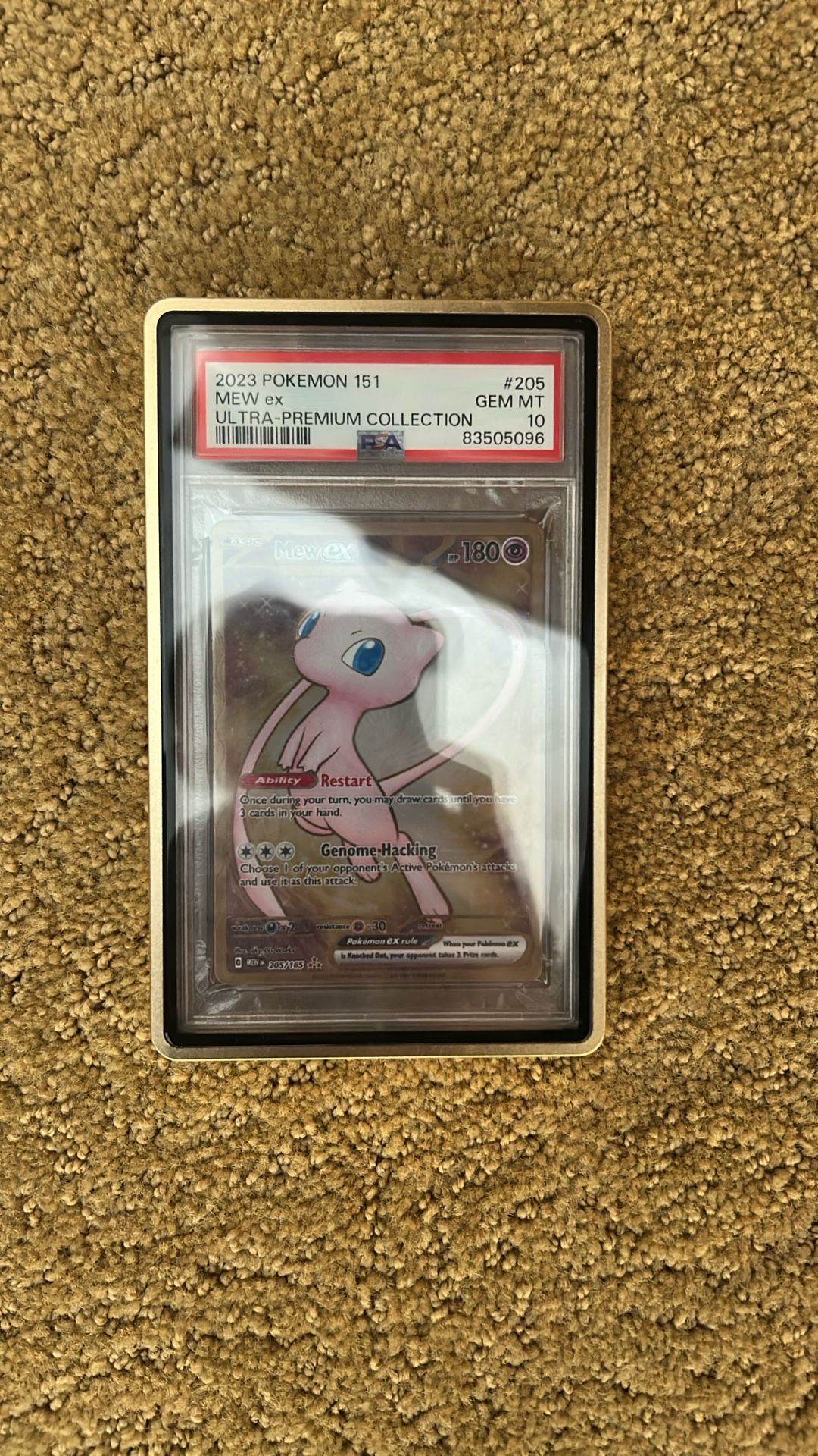 Mew Ex 151 UPC Metal Card PSA 10 Pokemon Card