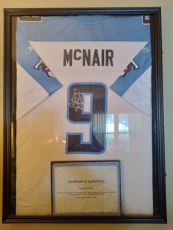 Steve mcner seinframe jersey with certificate of authenticity