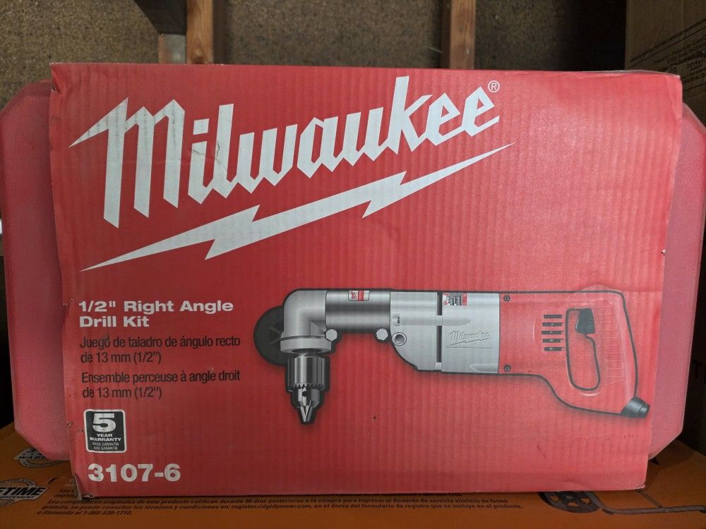 New Milwaukee
7 Amp Corded 1/2 in. Corded Right-Angle Drill Kit with Hard Case